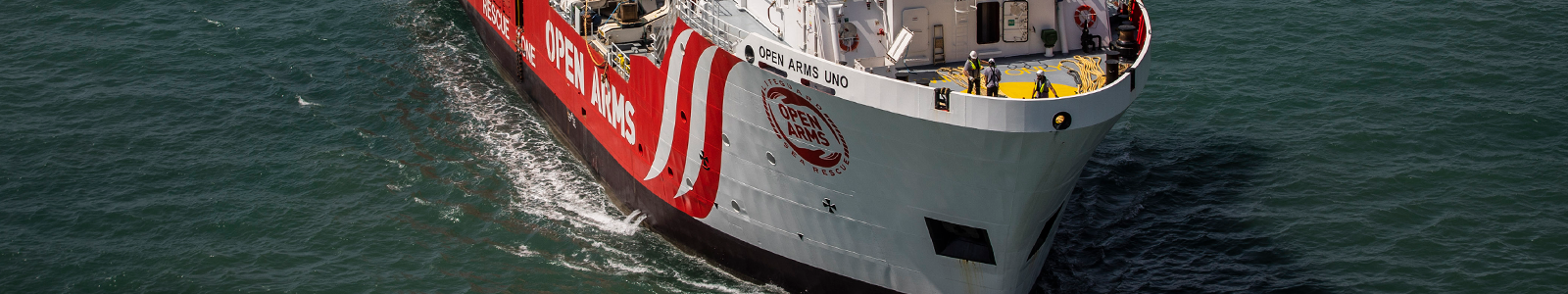 El nuevo buque insignia Open Arms Uno zarpa en su primera misión humanitaria