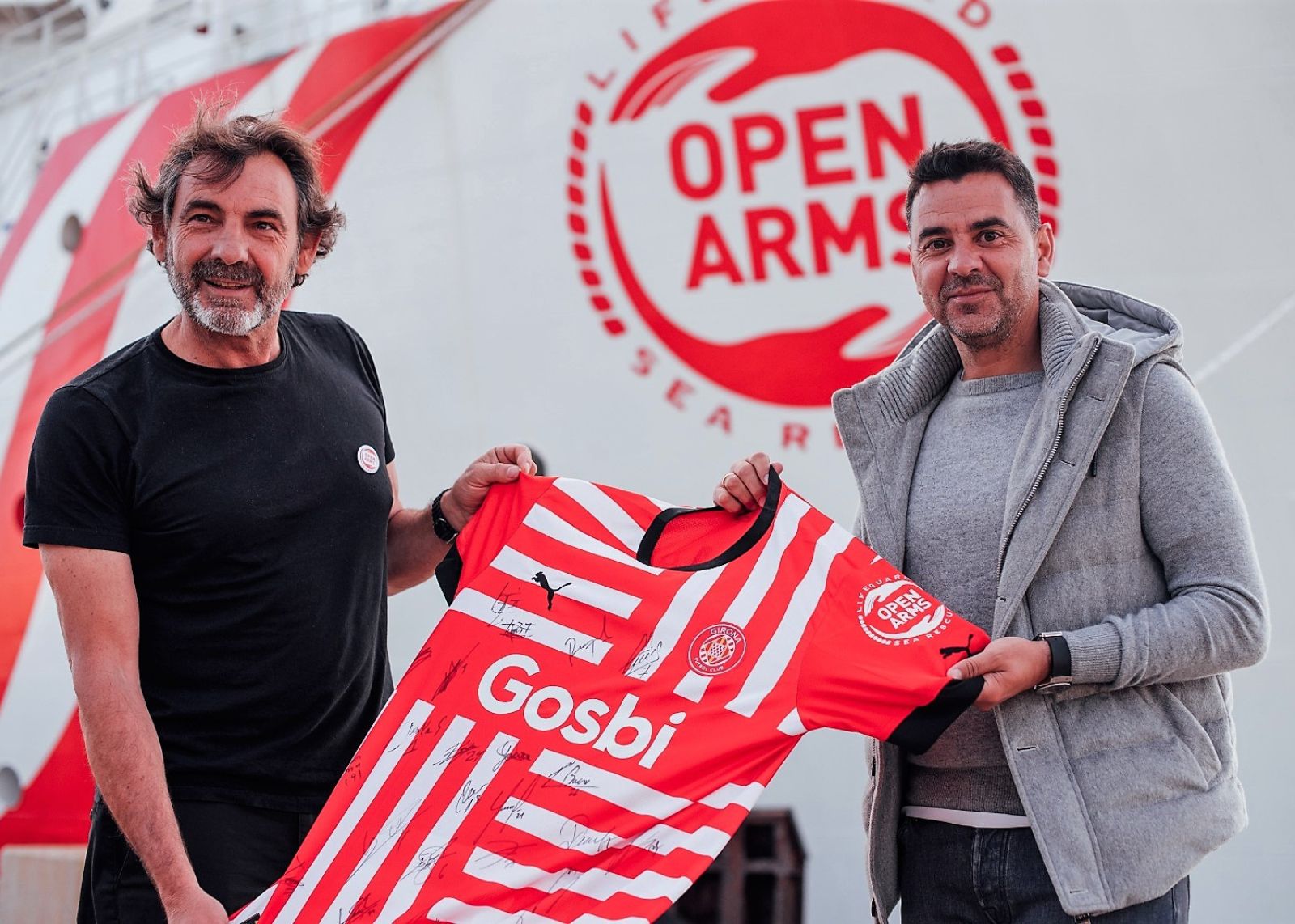 El Girona FC se suma a la misión de Open Arms
