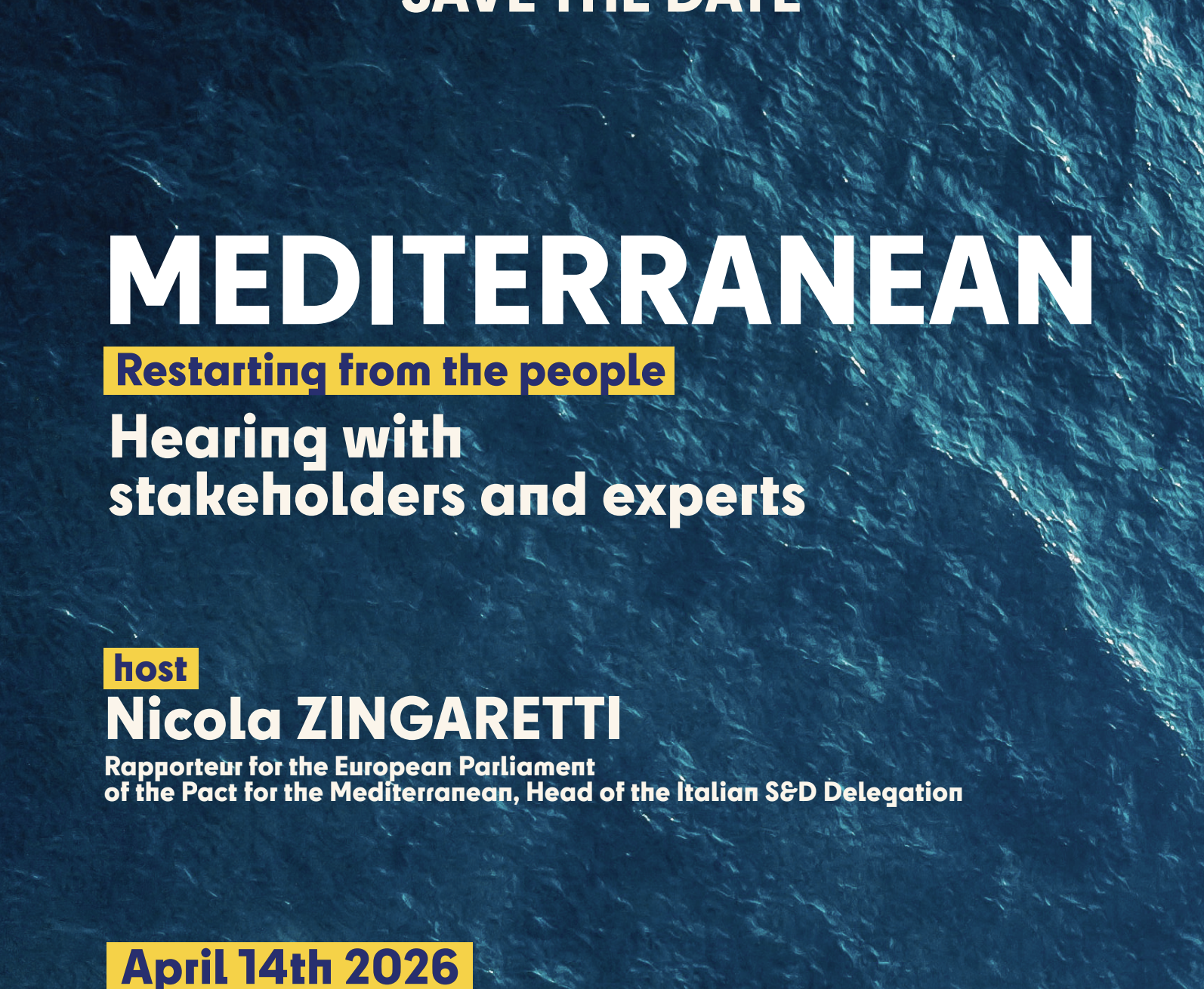 Saremo al Parlamento Europeo per portare il soccorso al centro del dibattito sul Patto per il Mediterraneo